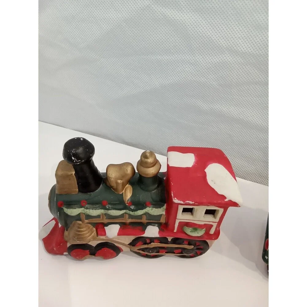 Christmas Holiday Ceramic Train 3 Piece 14